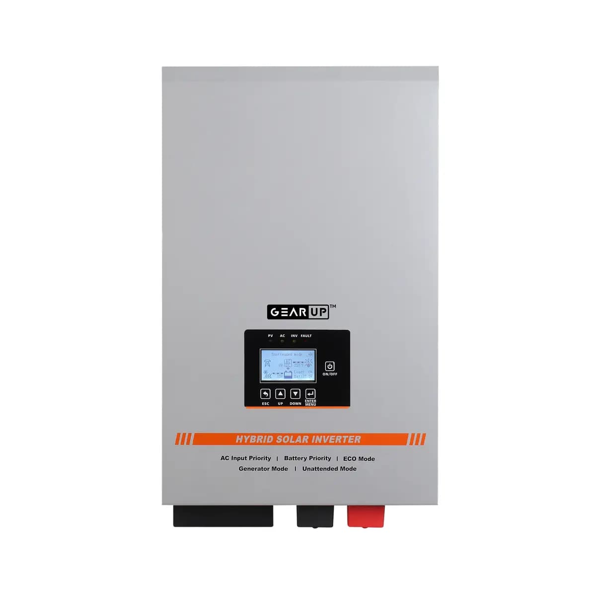 GearUP 6KW (Surge Load 18KW), 48V Low Frequency Off Grid Hybrid Solar Inverter (Solar 60V-150V, 4500W ) - GTG6K48M80 image 2